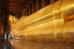 Wat Pho in Bangkok, Thailand, also known as Wat Phra Chetuphon or The Temple of the 46m long Reclining Buddha, is a Buddhist temple in Phra Nakhon district, directly adjacent to the Grand Palace. : Thailand