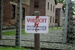 Electrified fences around concentration camp Auschwitz I - Oswiecim, Poland.