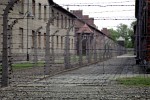 Electrified fences around concentration camp Auschwitz I - Oswiecim, Poland.