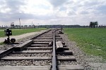 Death camp Auschwitz II - Birkenau, Poland.