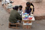 Street vendor in Antananarivo, Madagascar.