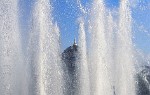 The Blue Mosque behind the Sultanahmet park fountains - Old Istanbul, Turkey. : SNMG2 Deployment 2006, Turkey