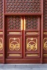 Yonghegong or Lama temple in Beijing, China. : China, Doors