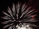 Fireworks at Guy Fawkes Night or Bonfire Night, Fareham, UK.  Commemoration of the events on 5 November 1605, when Guy Fawkes, a member of the Gunpowder Plot, was arrested while guarding explosives the plotters had placed beneath the House of Lords. : Fireworks, United Kingdom