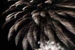 Fireworks at Guy Fawkes Night or Bonfire Night, Fareham, UK.  Commemoration of the events on 5 November 1605, when Guy Fawkes, a member of the Gunpowder Plot, was arrested while guarding explosives the plotters had placed beneath the House of Lords. : Fireworks, United Kingdom