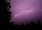 Thunderstorm over Hamburg, Germany.