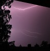 Thunderstorm over Hamburg, Germany.