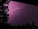 Thunderstorm over Hamburg, Germany.