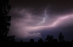 Thunderstorm over Hamburg, Germany.