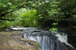 The serene Chorro de las Mozas (young women’s falls) in El Valle, Panama. : Panama, Waterfall