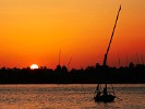 Nile Sunset - Eastbank Luxor, Egypt. : Egypt