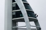 Cleaning Spinnaker Tower's windows: not for the faint-hearted. : United Kingdom